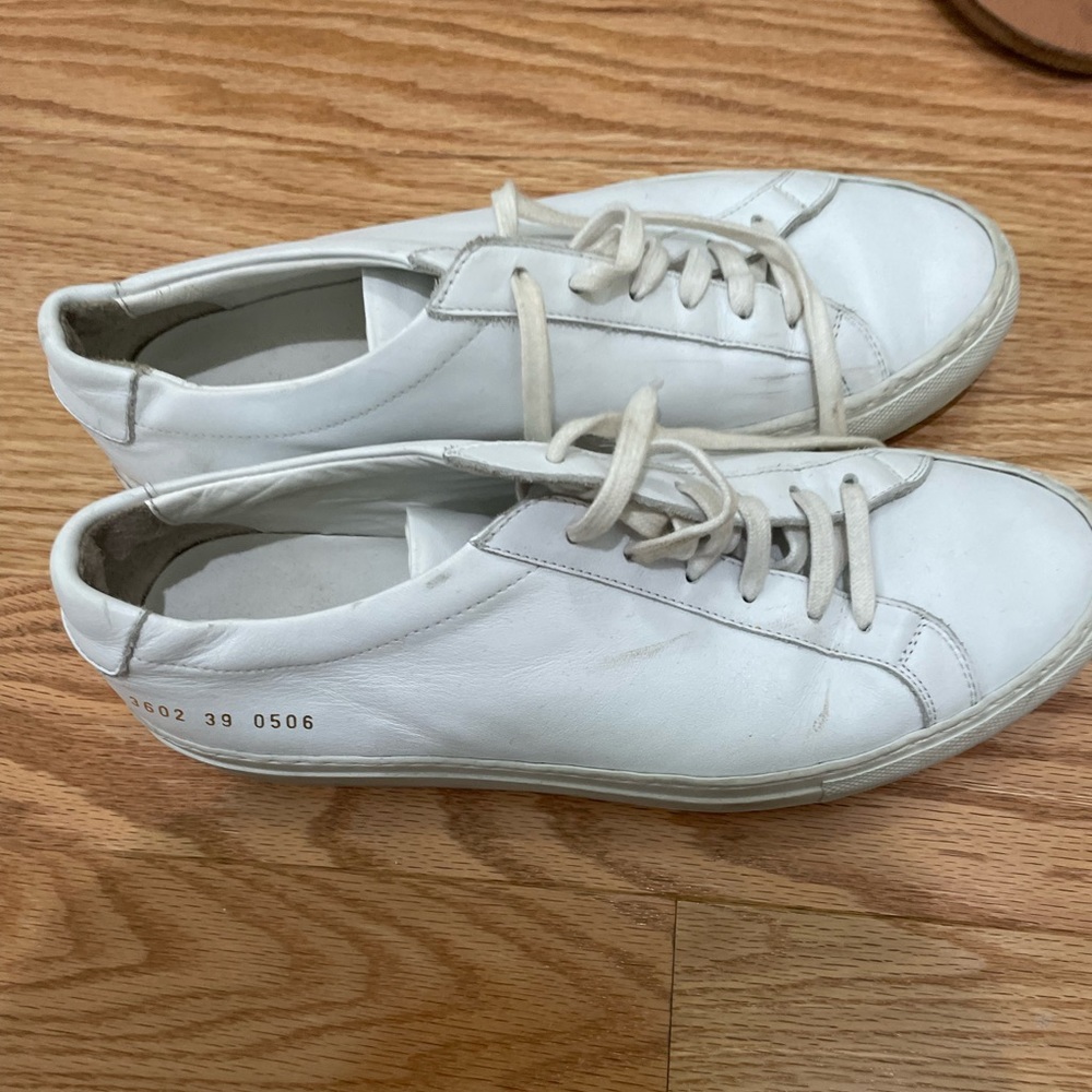 Common Projects Original Achilles Low Sneaker in White!! Size 39